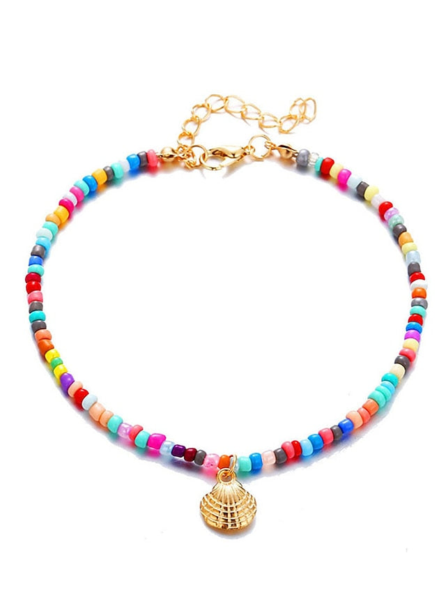 Ethnic Style Outdoor Shell Anklet for Women