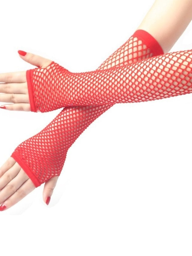 Gloves Fingerless Gloves Party Evening Gift Holiday Polyester Vacation Simple Sexy 1 Pair for Women