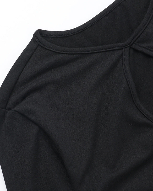 Metal Ring Hollow Sexy Top