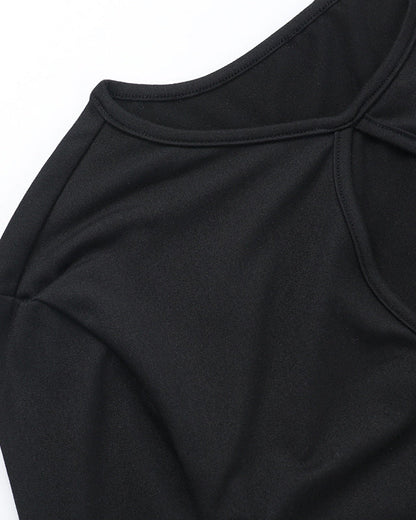 Metal Ring Hollow Sexy Top