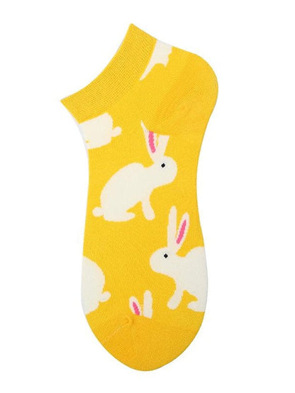 Anckle Socks Low Cut Socks Office Work Daily Animal Dot Spandex Nylon Cotton Basic Casual Classic 1 Pair for Women