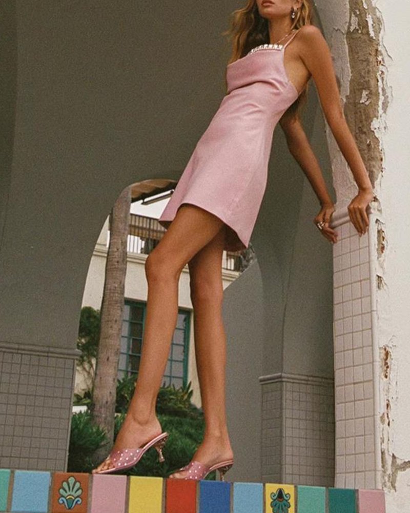 Mini Dress With Suspenders