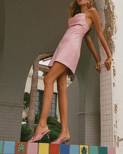 Mini Dress With Suspenders