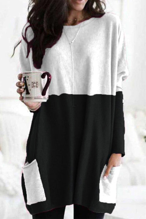 Long Sleeve Casual Mini Skirt With Pockets(3 Colors)