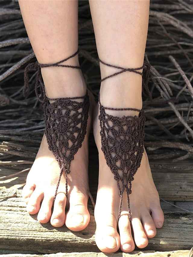 Daily Outdoor Pure Color Anklet for Women