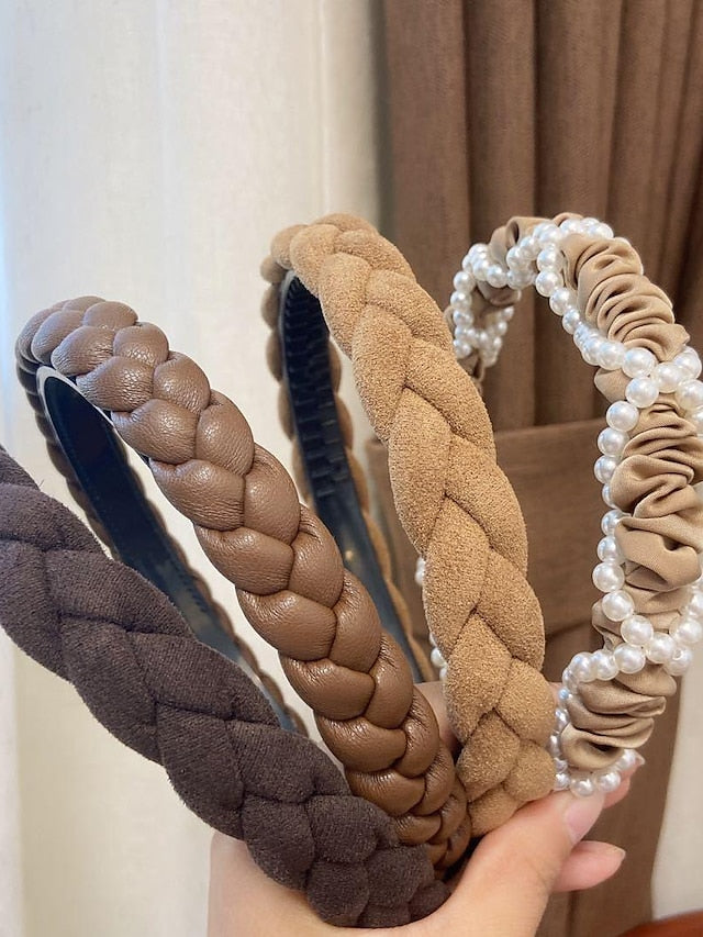 Girls' Headbands Headband For Daily Date Crossover Fabric 16# 17722F 9# 17481C 13# 17722D for Women