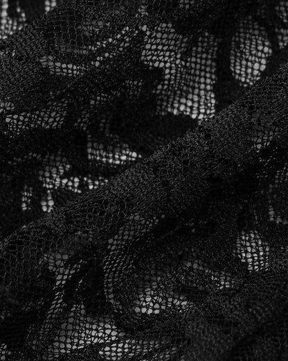 Mesh Lace Tube Top Jumpsuit