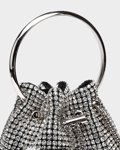 Light Luxury Rhinestone Bucket Bag