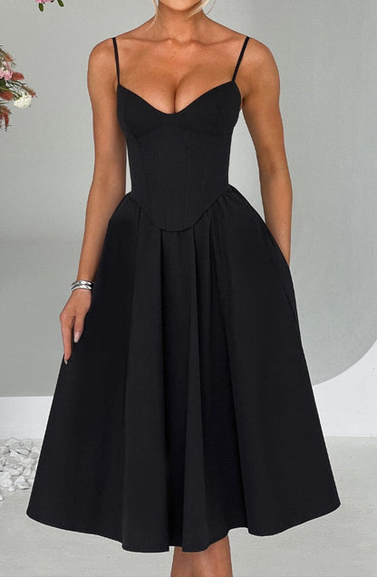 Daniela Midi Dress - Black