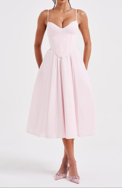 Lara Midi Dress - Blush