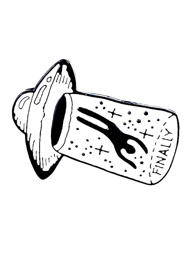 Brooches Classic Cartoon Characters Stylish Artistic Rock Brooch Jewelry White For Office Party Gift Prom Date for Women