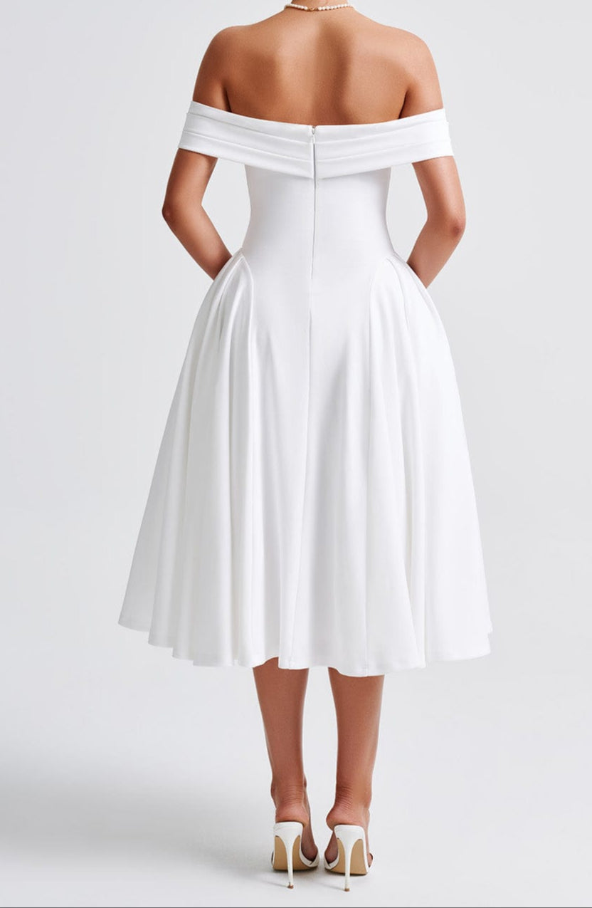 Rafaella Midi Dress - White