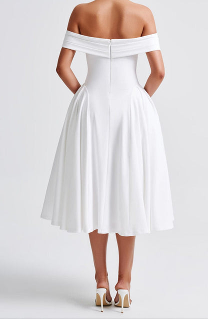 Gianetta Midi Dress - Ivory