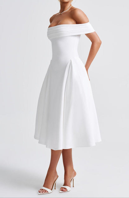 Gianetta Midi Dress - Ivory