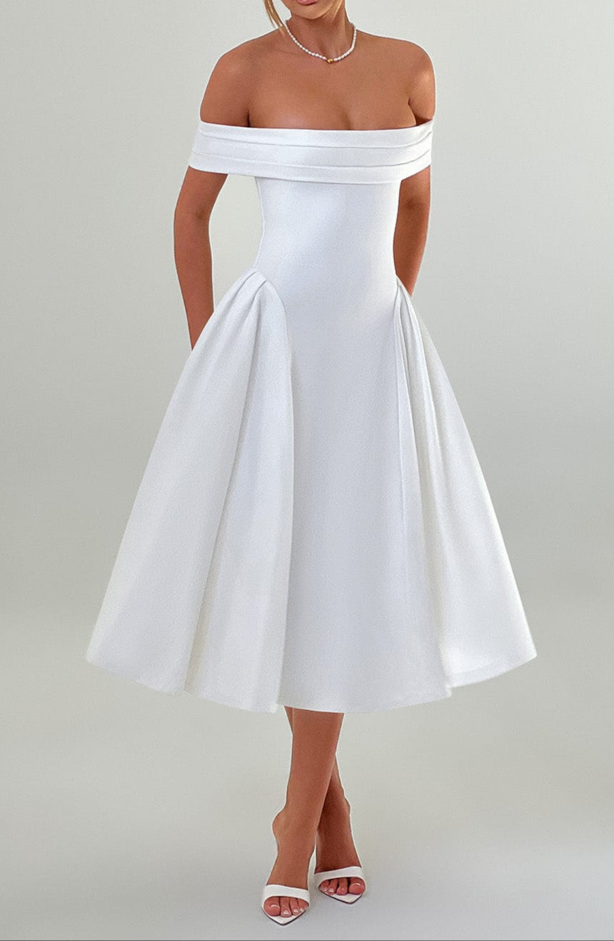 Gianetta Midi Dress - Ivory