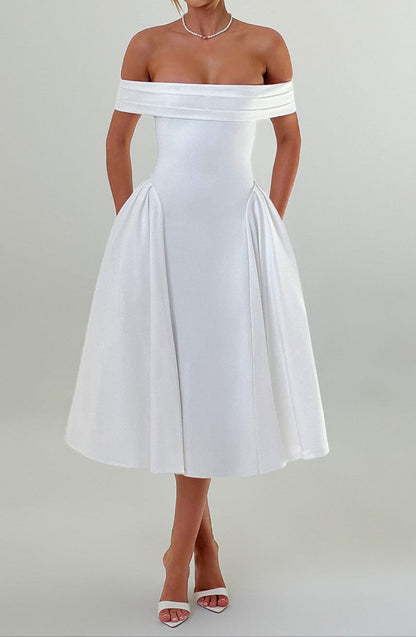 Rafaella Midi Dress - White