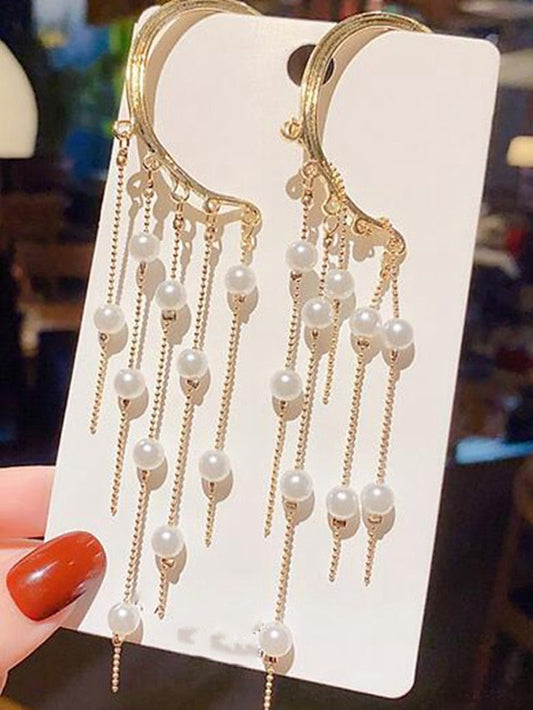 1 Pair Hanging Earrings For Wedding Street Alloy Classic Fashion for Women