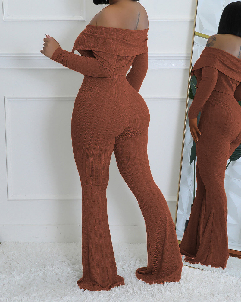 Off-Shoulder Slim-Fit Set