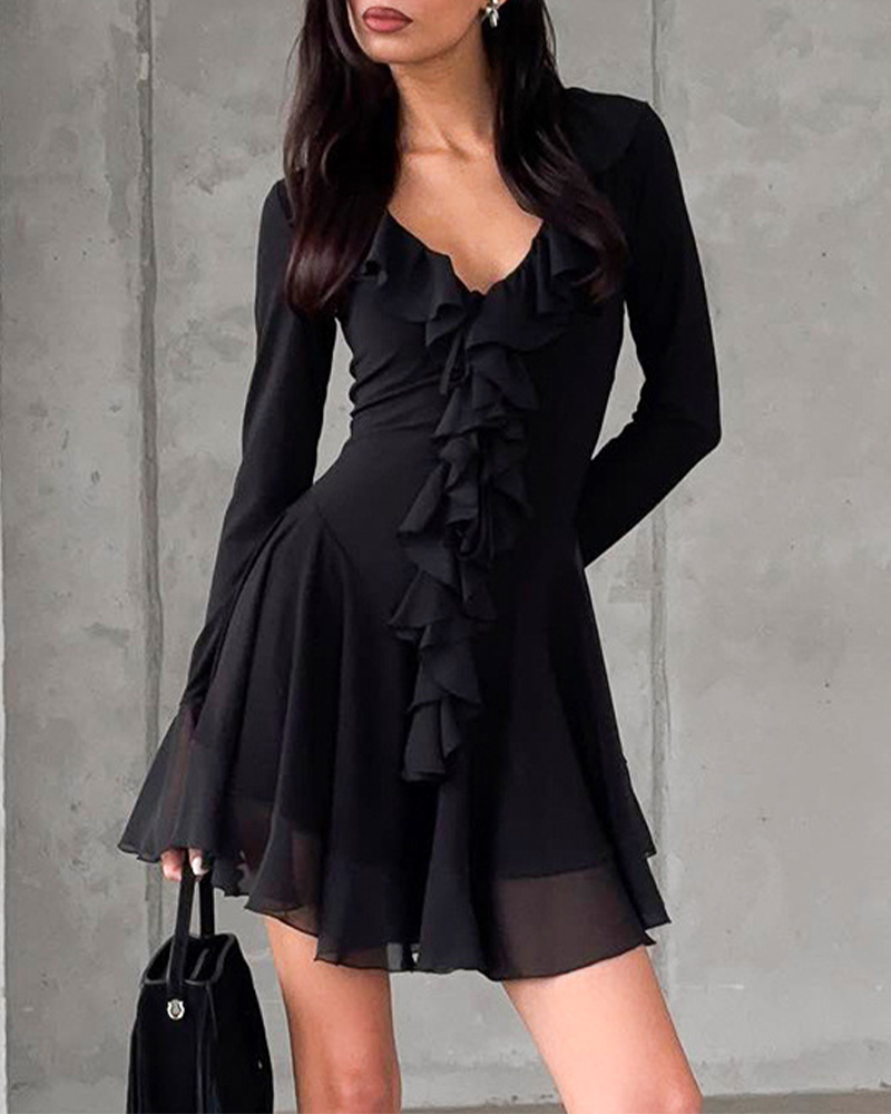 Ruffle Waist Dress