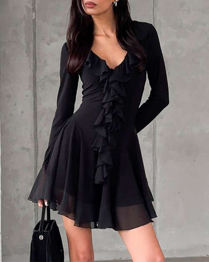 Ruffle Waist Dress