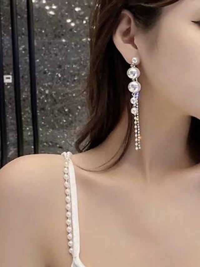 1 Pair Drop Earrings For Daily Alloy Classic Fashion for Women