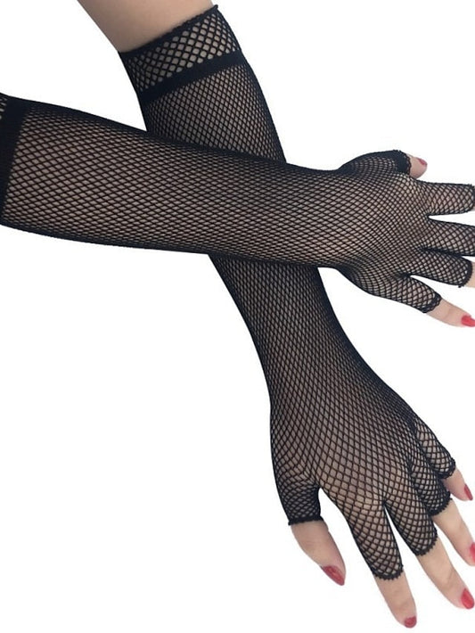 Gloves Fingerless Gloves Wedding Party Evening Gift Polyester Simple Bridal Gloves Sexy 1 Pair for Women