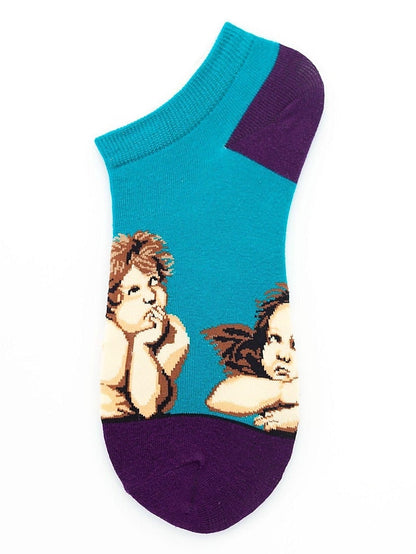 Anckle Socks Low Cut Socks Outdoor Office Work Animal Patterned Spandex Nylon Cotton Basic Casual Classic 1 Pair for Women