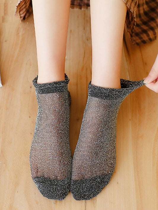 Anckle Socks Low Cut Socks Daily Holiday Solid Color Polyester Simple Lolita Casual / Daily 1 Pair for Women
