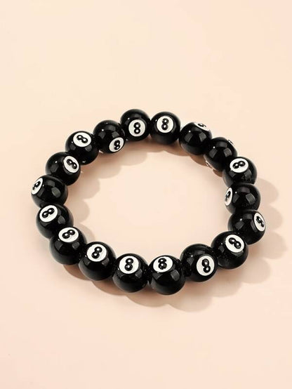 Number Design Beaded Bracelet for Women