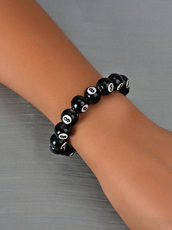 Number Design Beaded Bracelet for Women