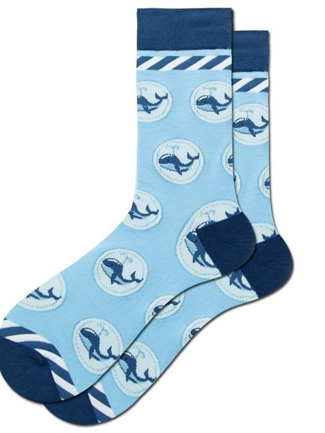 Unisex Crew Socks Work Daily Holiday Animal Patterned Dot Flower Polyester Cotton Simple Casual Lolita Casual Cute Casual / Daily 1 Pair for Women