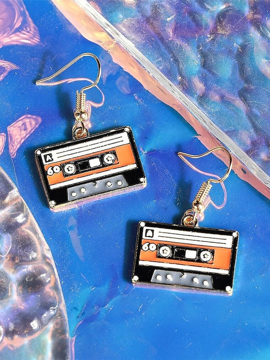 1 Pair Drop Earrings For Birthday Street Gift Alloy Vintage Style Fashion for Women