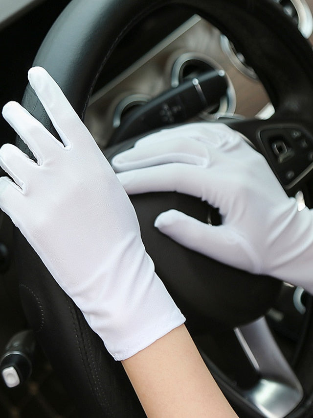 Gloves Party / Evening Daily Solid / Plain Color Spandex Simple Style Sweet Wedding Casual / Daily 1 Pair for Women