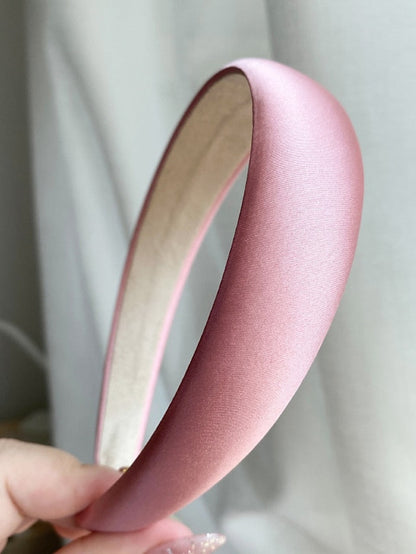 Girls' Headbands Headband For Daily Fabric 15A Satin Black 3A Satin Nude Apricot 2A Satin Champagne for Women