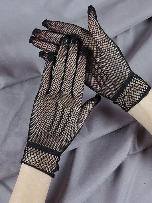 Gloves Wedding Party Evening Gift Nylon Simple Bridal Gloves Sexy 1 Pair for Women