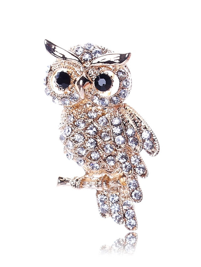 AAA Cubic Zirconia Brooches Classic Animal Animals Stylish Brooch Jewelry Gold For Street Date for Women