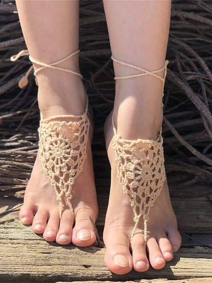 Daily Outdoor Pure Color Anklet for Women