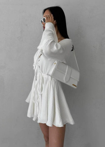 Sunny Bloom - Ruffle Sleeve Mini Romper