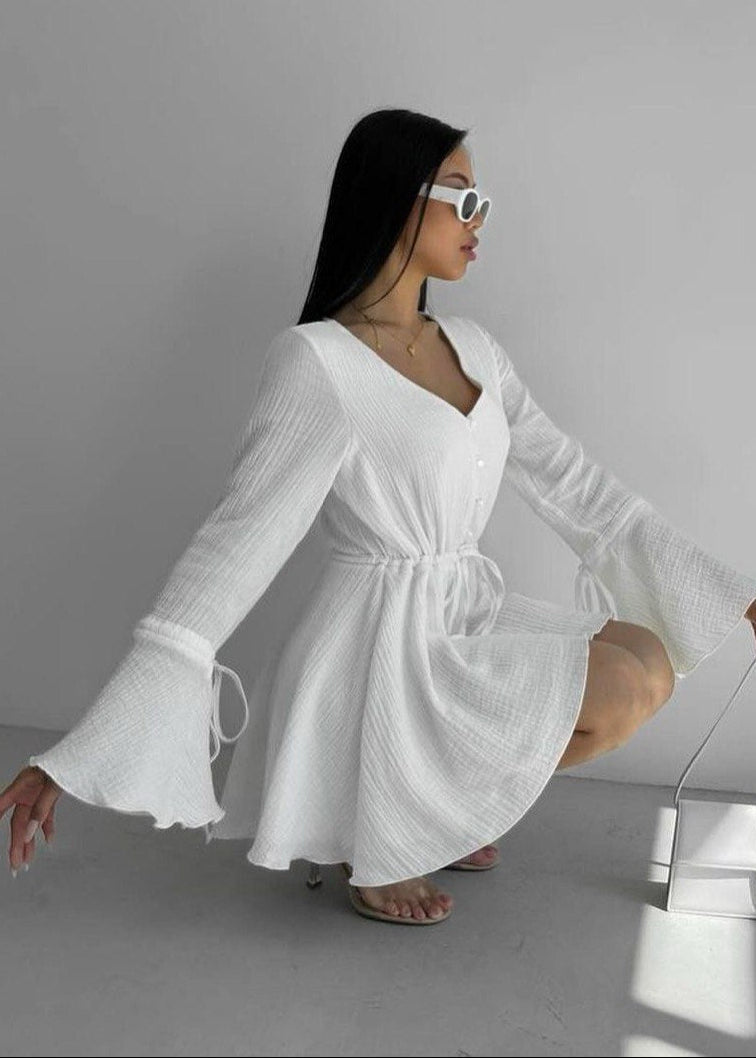 Sunny Bloom - Ruffle Sleeve Mini Romper