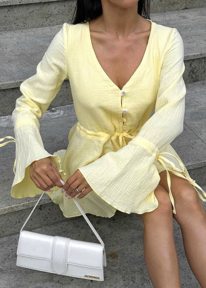 Sunny Bloom - Ruffle Sleeve Mini Romper