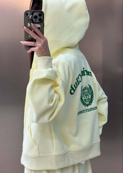 Varsity Emblem Hoodie & Wide-Leg Lounge Set