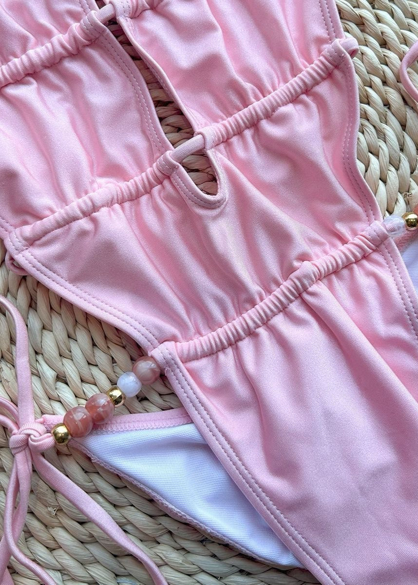 Marbella Cutout One Piece - Ruched High Leg Swimsuit