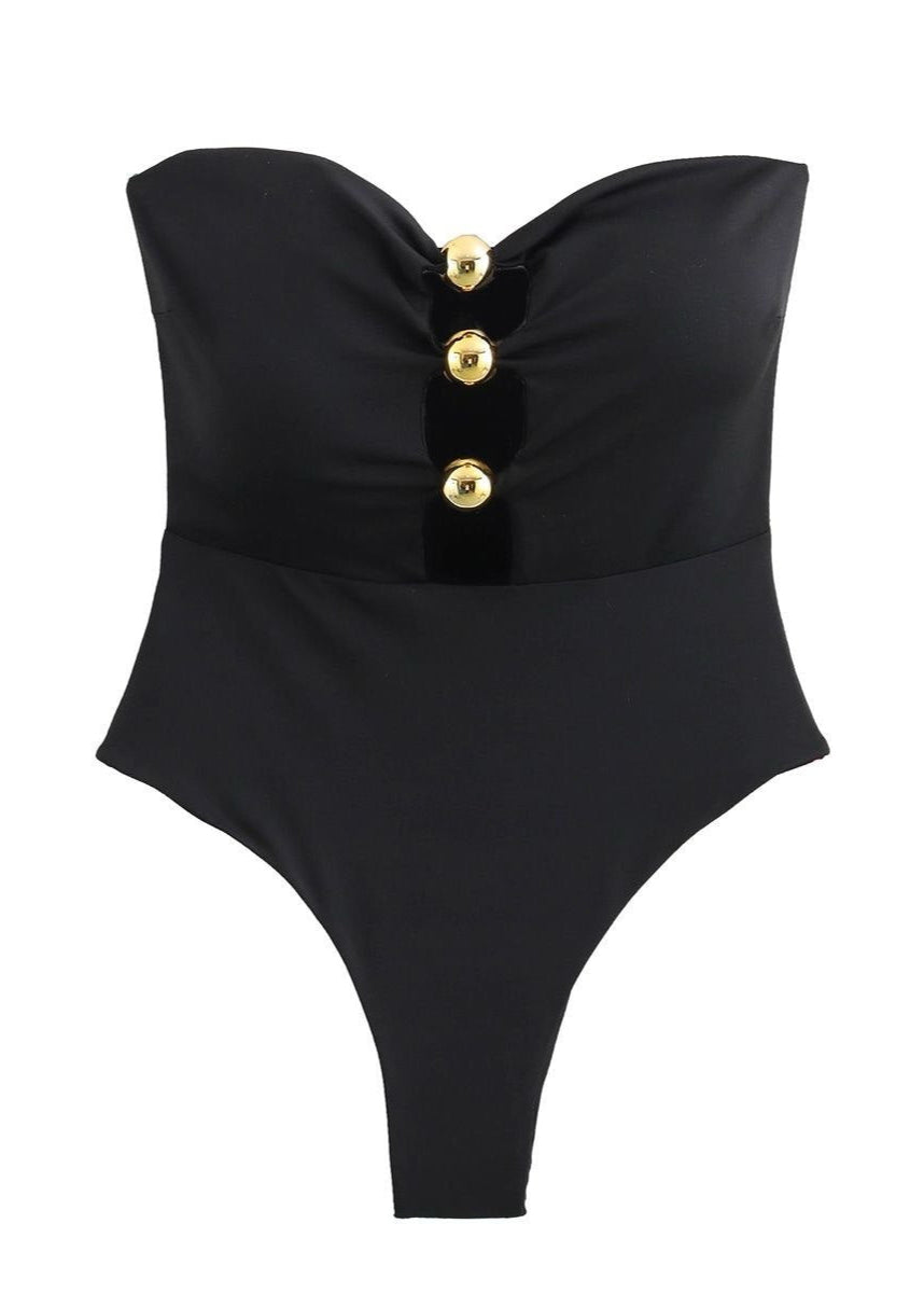 Isla Bandeau Ring One-Piece Swimsuit
