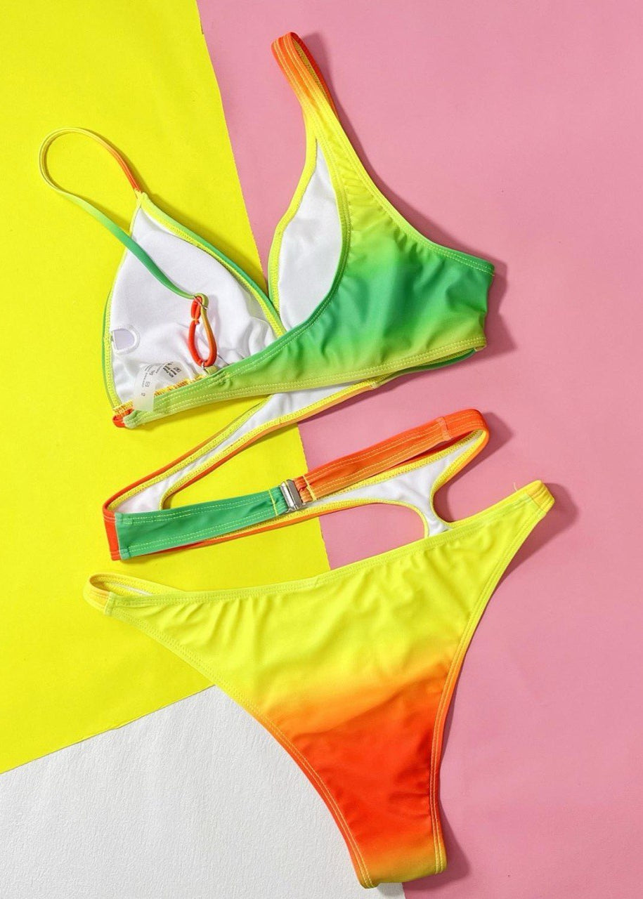 Zuma Cutout Ombre Bikini Set