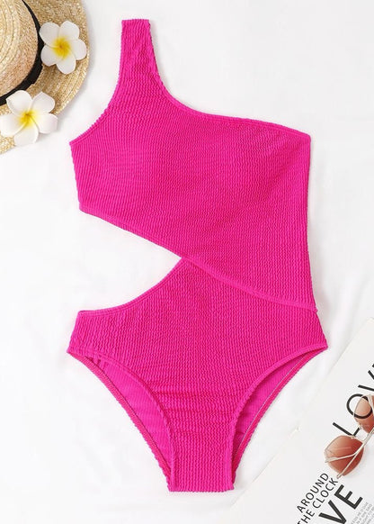 Riviera Cutout One-Shoulder Swimsuit