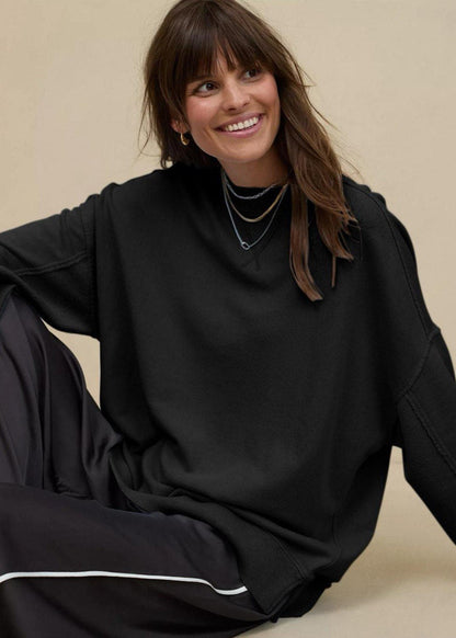 IvoryLay Relaxed Fit Crewneck Sweatshirt