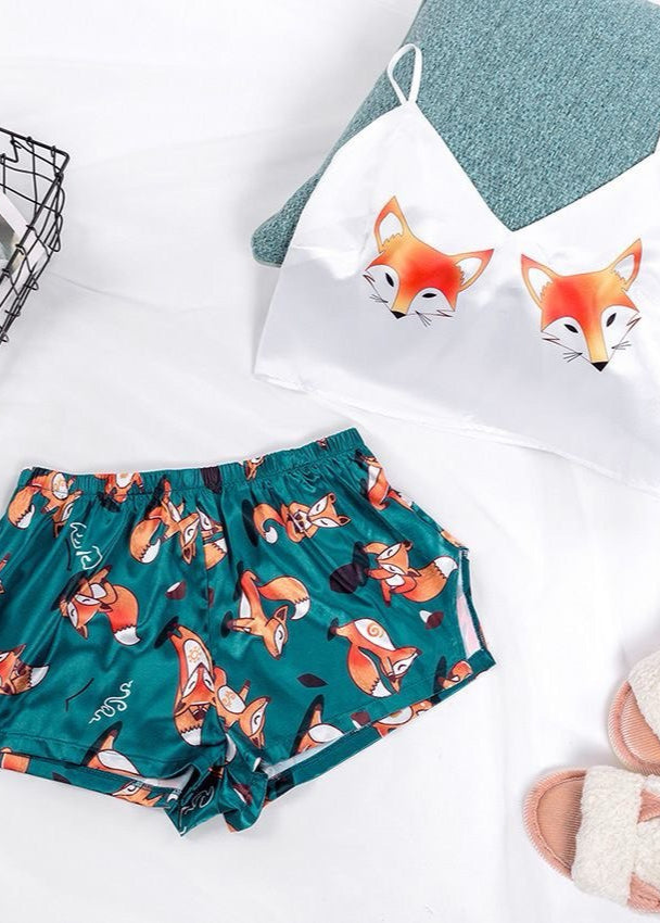 Lavender Bloom - Two-Piece Camisole and Shorts Set