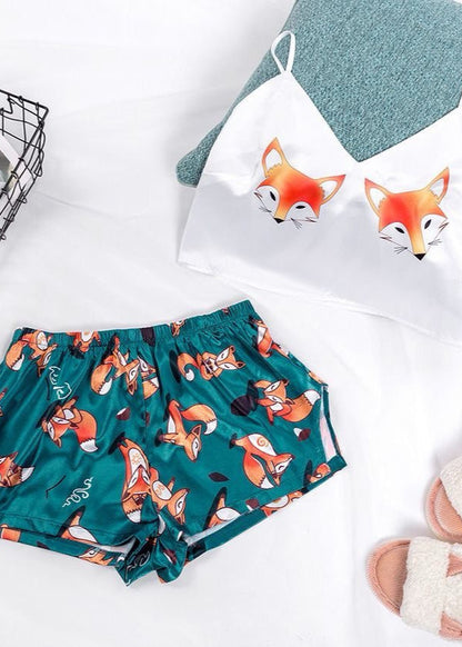 Lavender Bloom - Two-Piece Camisole and Shorts Set