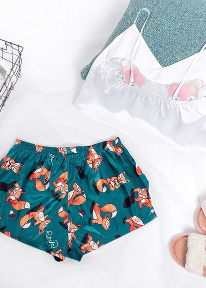 Lavender Bloom - Two-Piece Camisole and Shorts Set