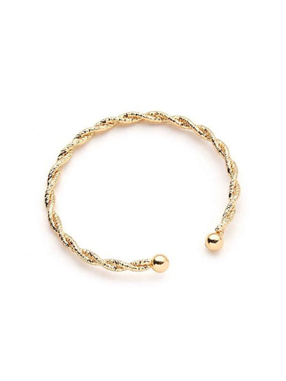 Plated Woven Design Bracelet for Women